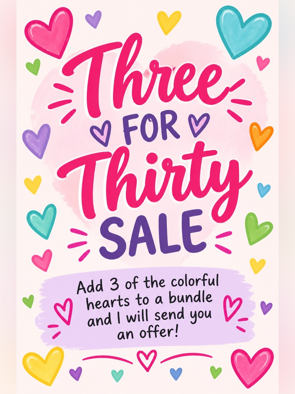 🩵💜🩷3 For $30 Sale! 🩷💜🩵